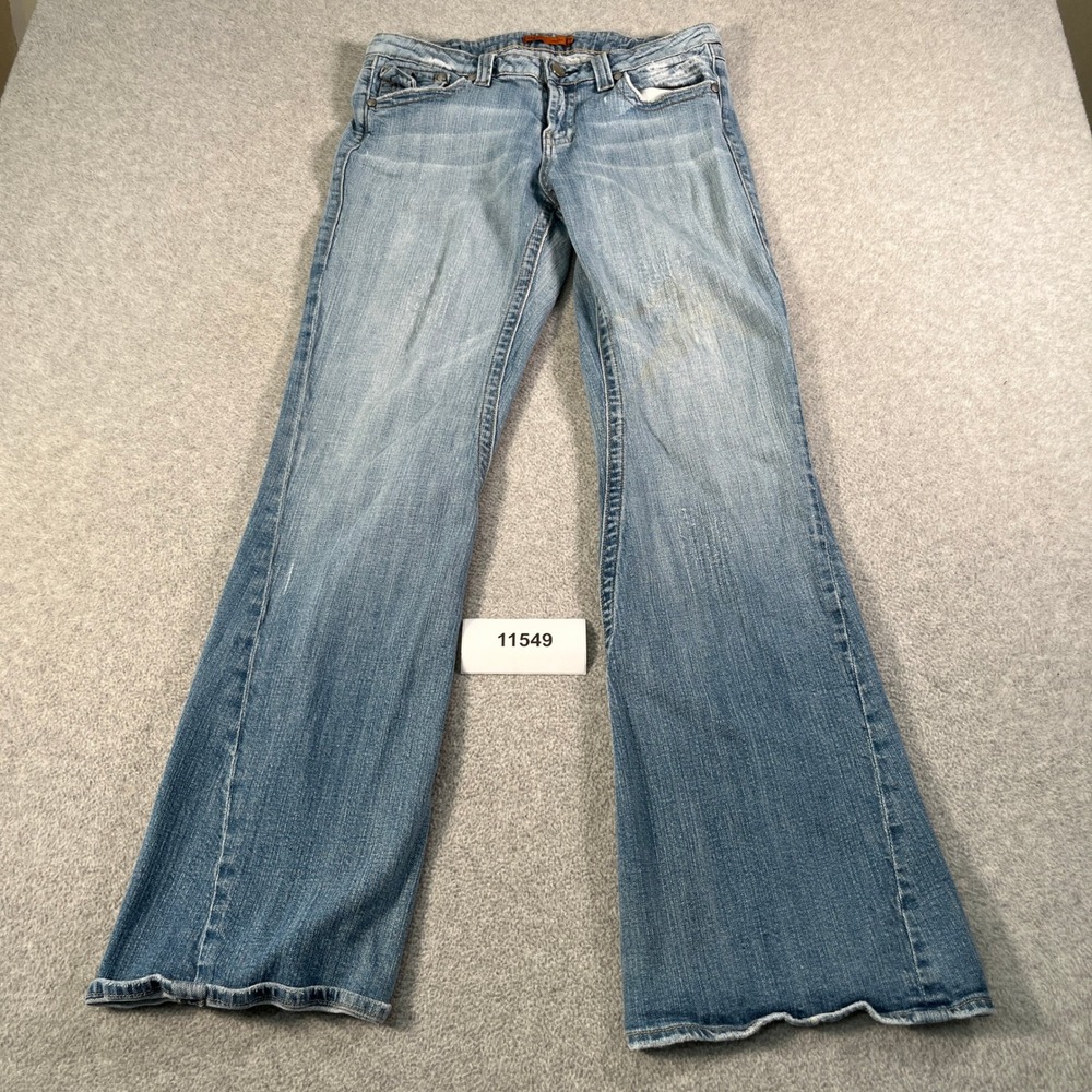 Vigoss Jeans Womens 11/12 Light Wash Bootcut Flare Stretch Denim Blue Jeans